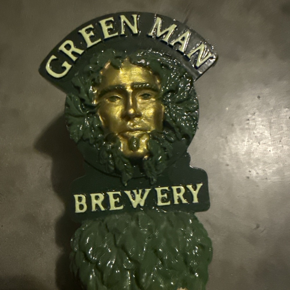 Green Man Brewing Porter Beer Tap Handle Figural Beer Tap Handle - Picture 2 of 8